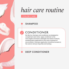 HASK Color Care in-shower view, shampoo and conditioner pairing during a wash