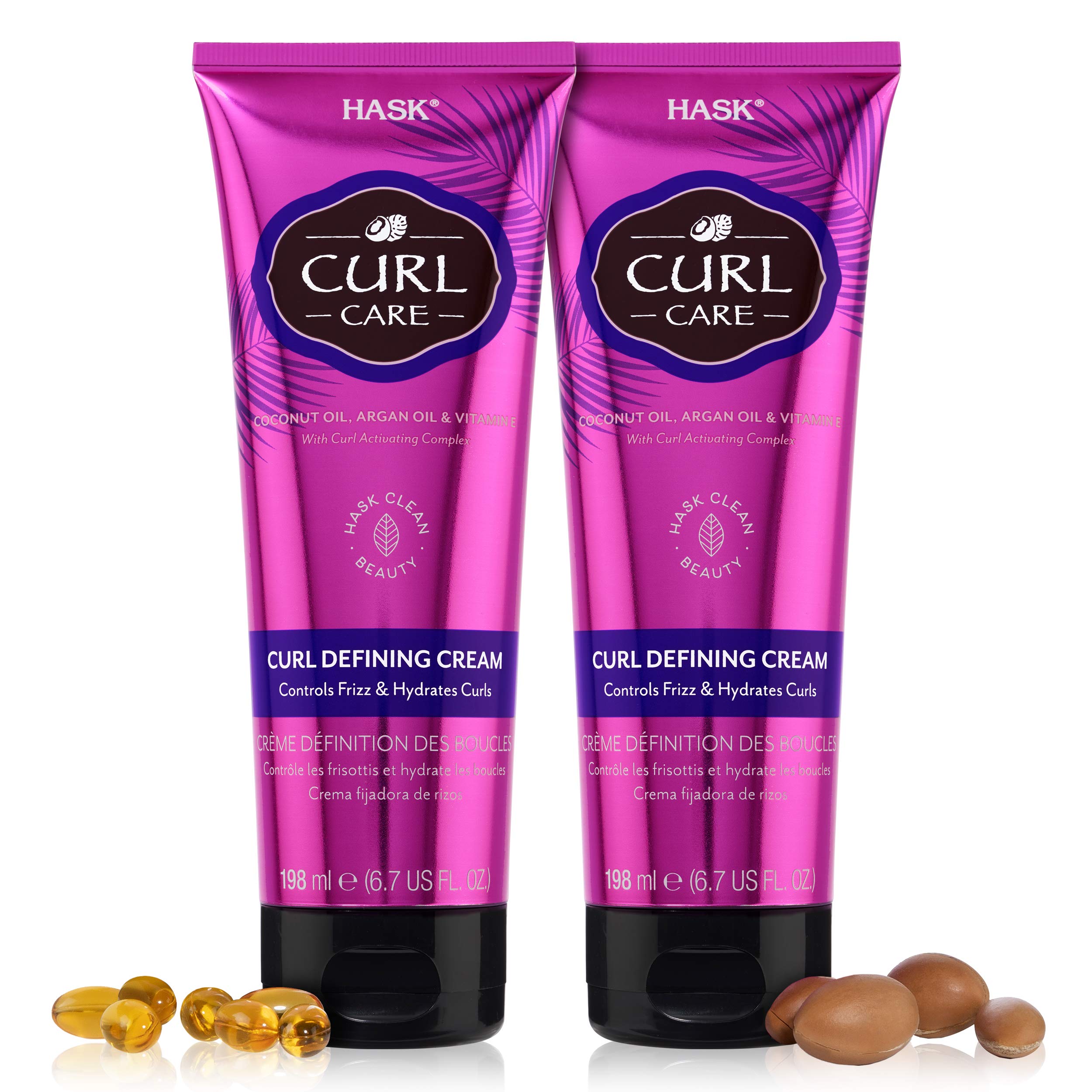 HASK Curl Care bundle packaging highlights vegan, cruelty-free formula.