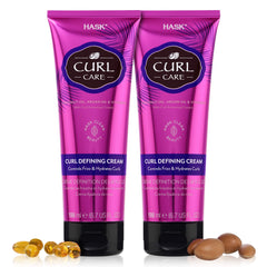 HASK Curl Care bundle packaging highlights vegan, cruelty-free formula.