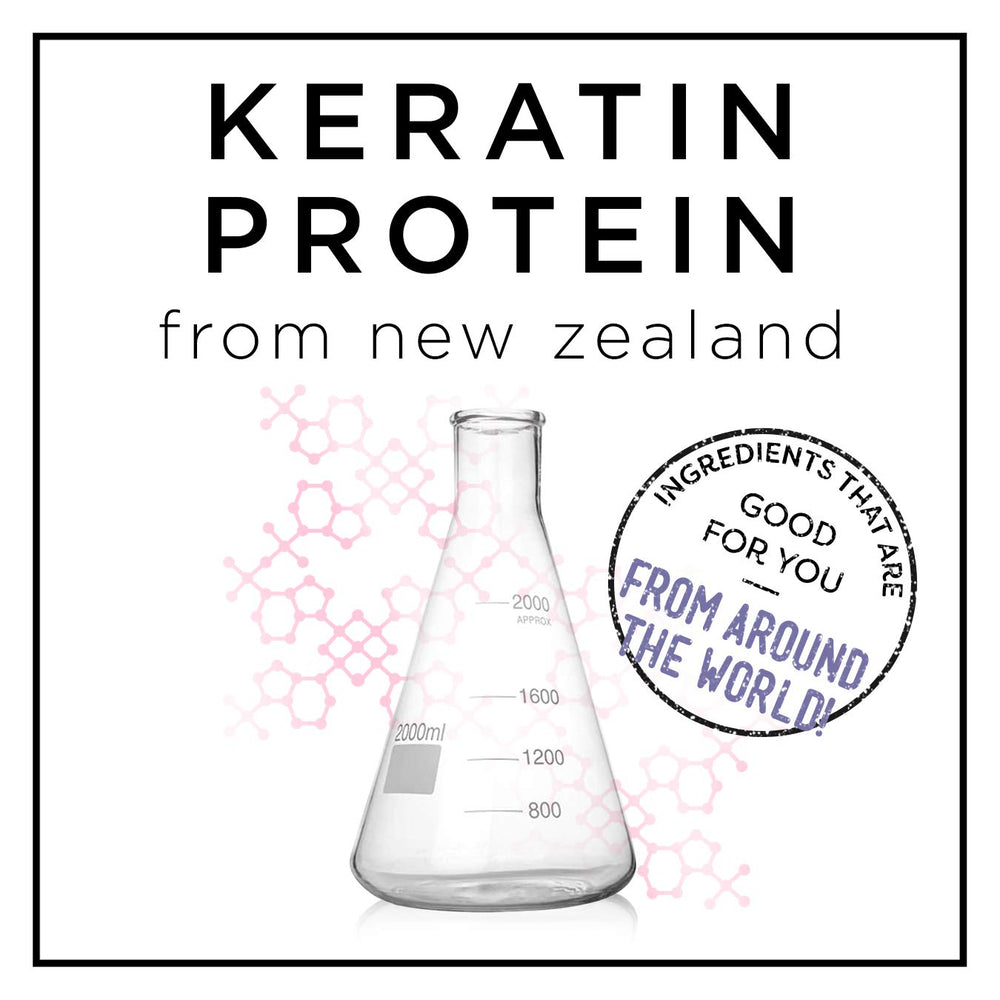 HASK Keratin Hair Oil on dry hair delivering silky finish and frizz control