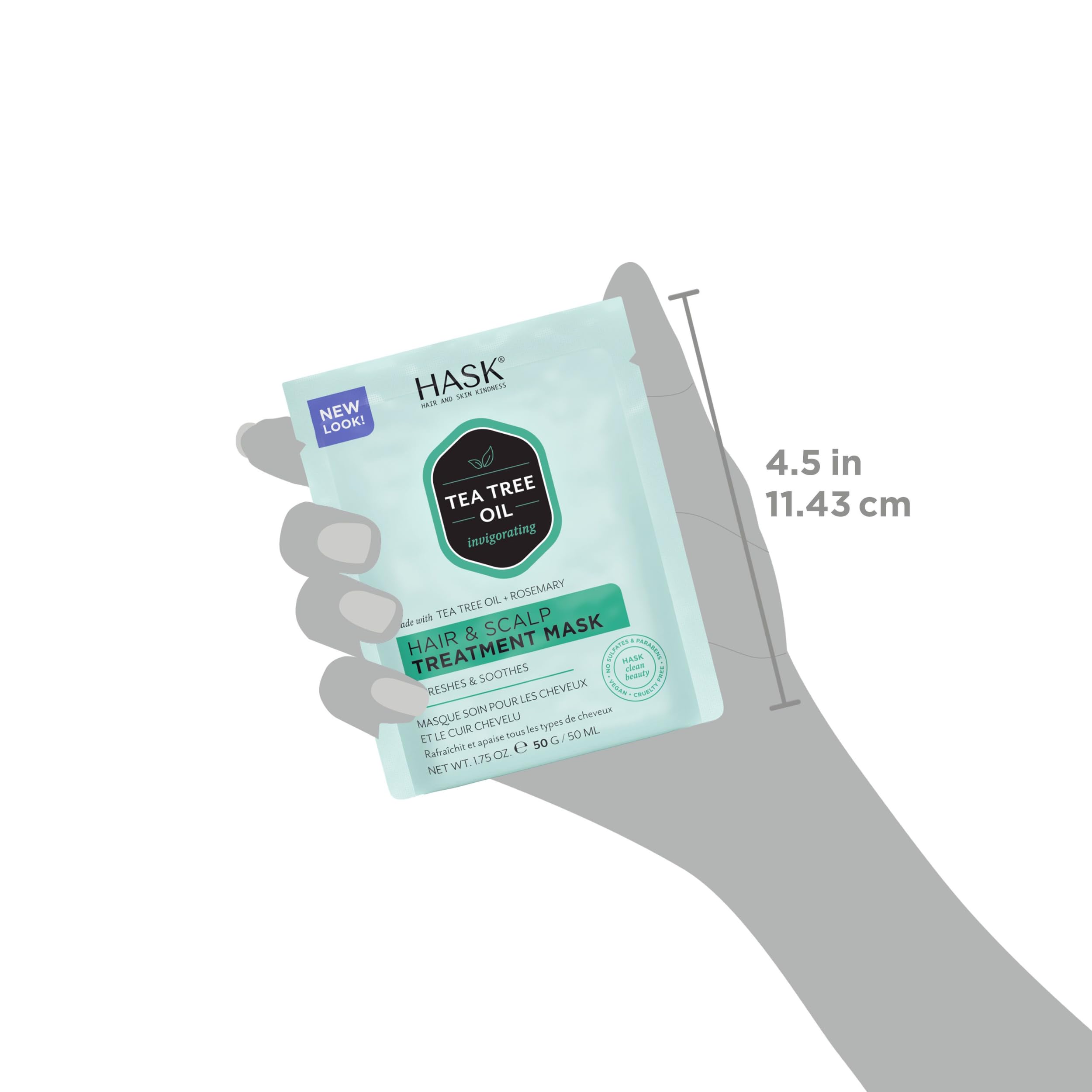 HASK Kit layout showing two shampoos and conditioner