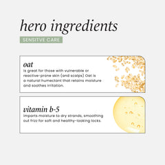 HASK Sensitive Care Shampoo application close-up shows gentle cleanse for sensitive scalps.