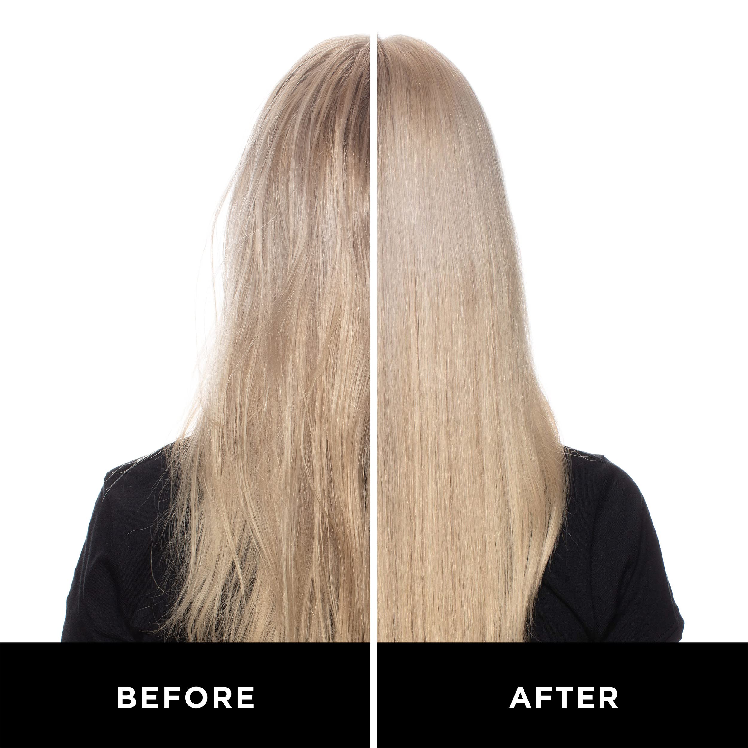 Product being sprayed on damp hair for cooling effect.