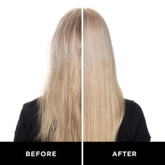 Product being sprayed on damp hair for cooling effect.