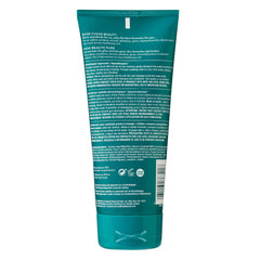 HASK scrub application scene on scalp demonstrates soothing relief and buildup removal.