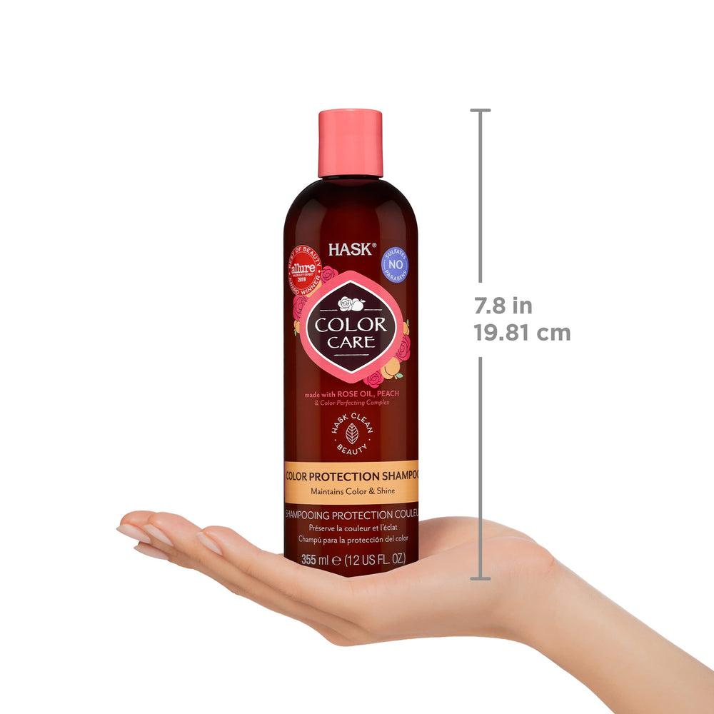 HASK vegan cruelty-free label on packaging for ethical hair care