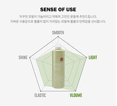 HASUO Herbal Essential Shampoo label closeup highlighting natural herbal extracts for soothing cleansing