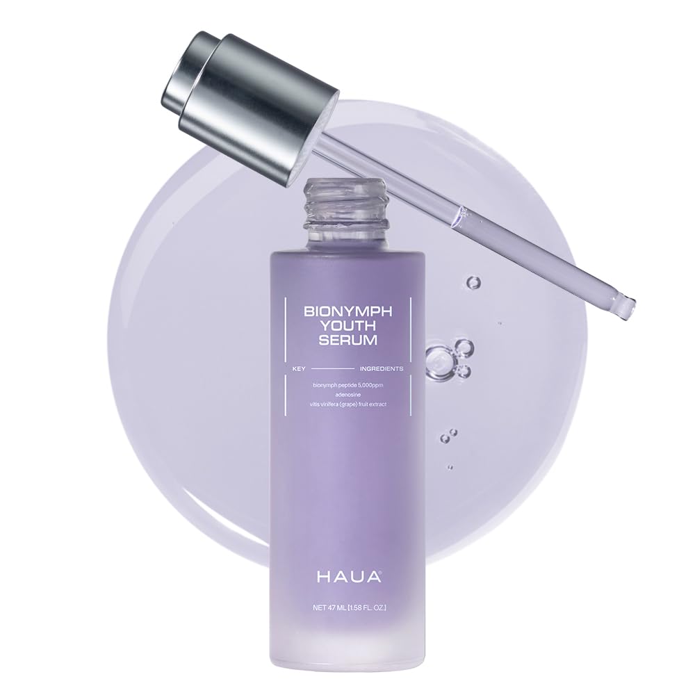 HAUA Bionymph Serum bottle showcases premium packaging and balanced hydration.