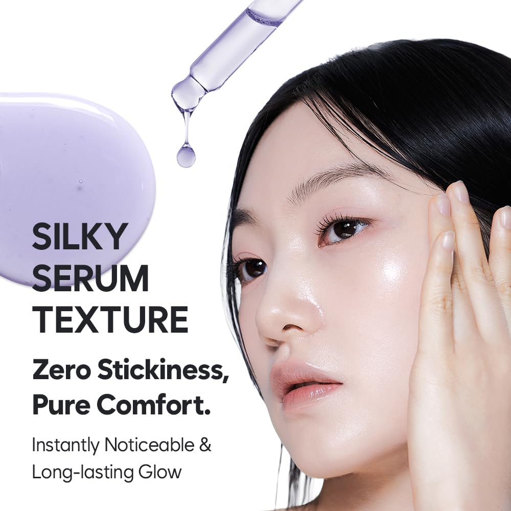 HAUA Bionymph Serum hydration gleam illustrates long-lasting moisture on skin.