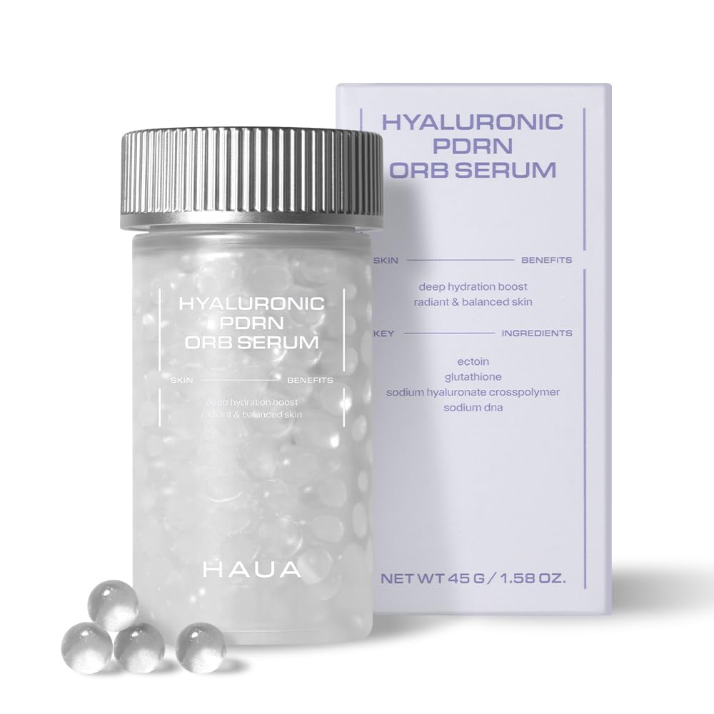 HAUA serum bead-in-serum delivers fresh actives for smooth, hydrated skin.