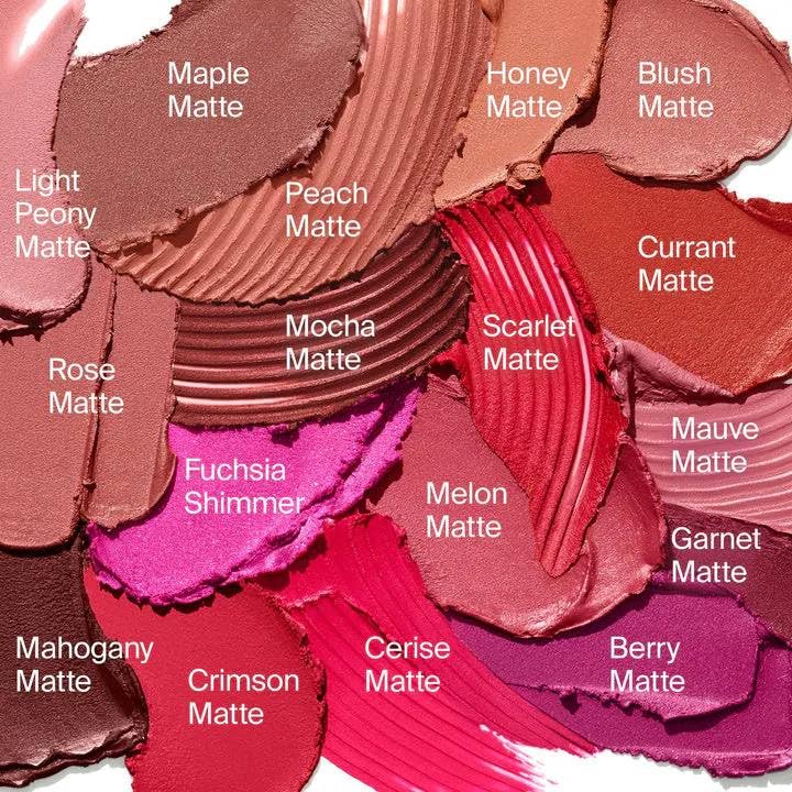 HAUS LABS Mauve Matte lip color with full-coverage feel on lips.
