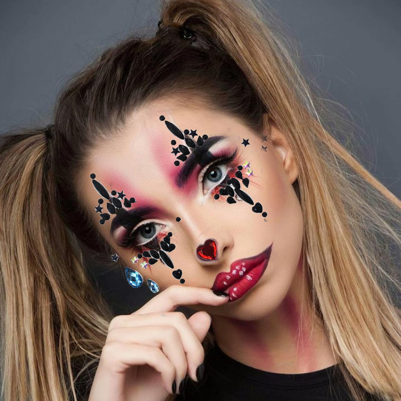 HavanySkr self-adhesive face tattoos simplify application for quick, party-ready glam.