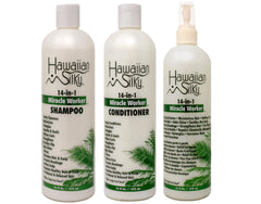 Hawaiian Silky shampoo bottle illustrating smoothness and detangling benefits