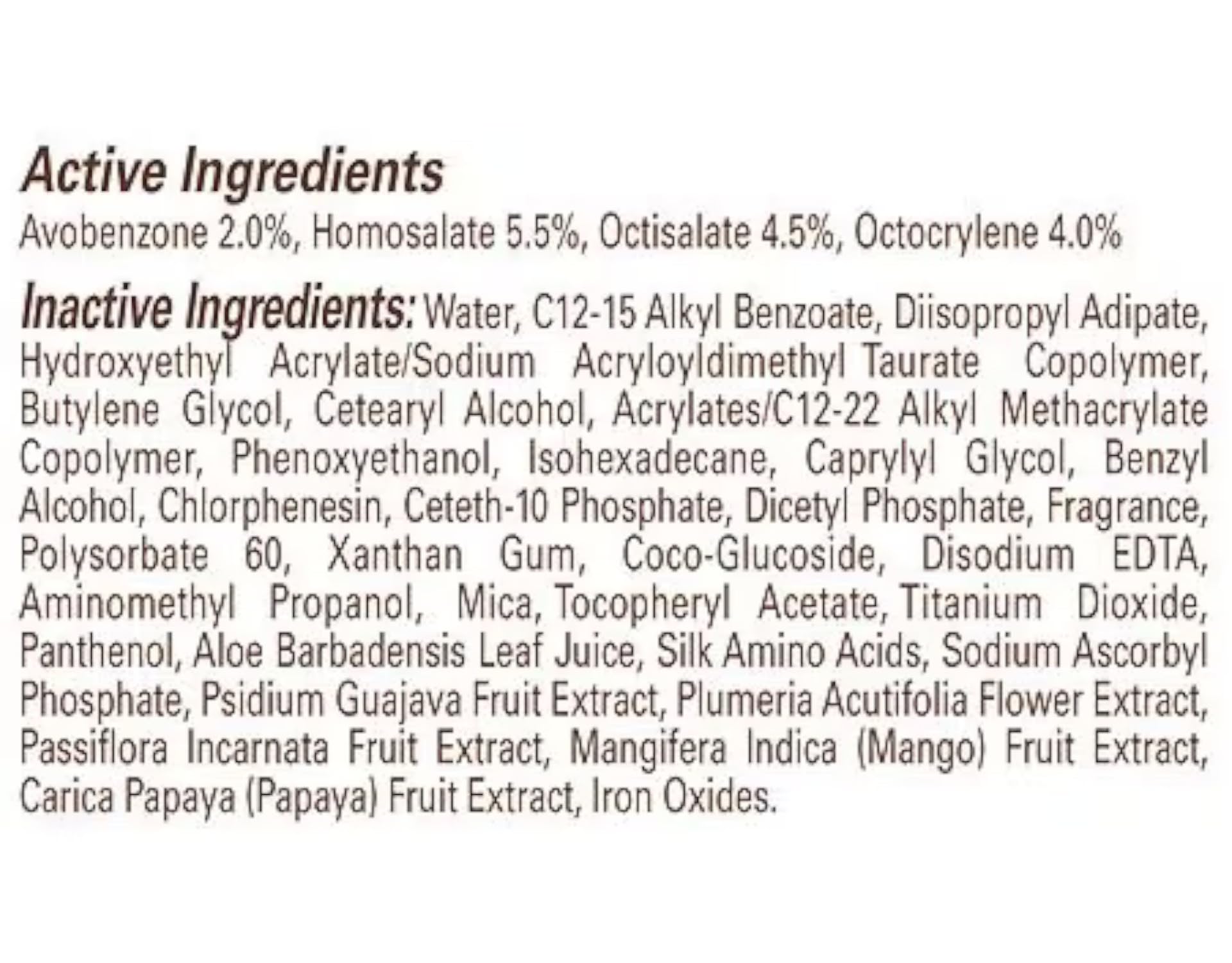 Botanicals and island extracts like papaya and mango for sun care