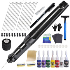 HAWINK Hand Tattoo Poke Kit pen for precise lines and beginner-friendly use.