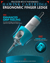 HAWINK semi-transparent bevel tips help observe needle strike during work.
