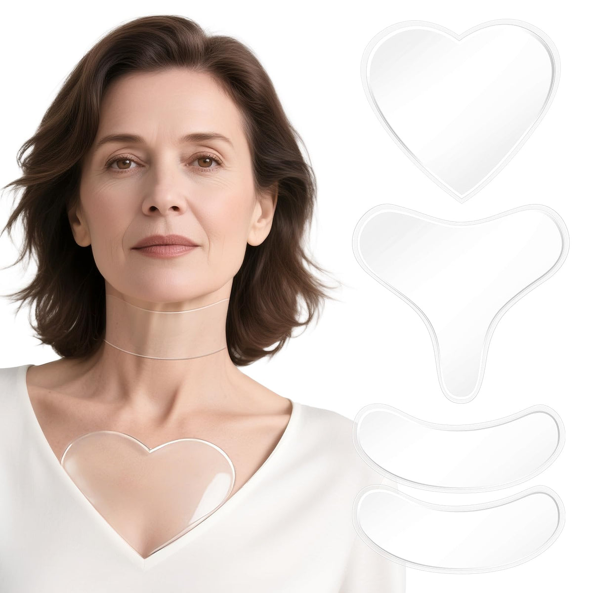 HAJWOBVY neck wrinkle patches in packaging for overnight smoothing