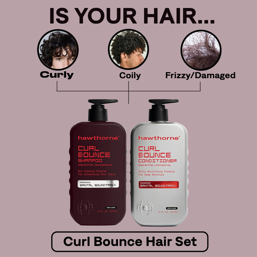 Hawthorne Curl Bounce conditioner tube ready for detangling and deeper hydration.