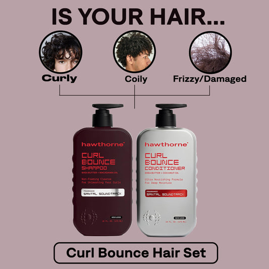Hawthorne Curl Bounce conditioner tube ready for detangling and deeper hydration.