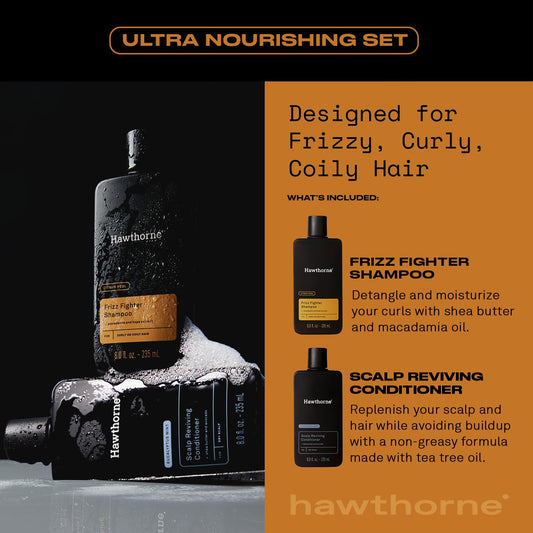 Hawthorne Ultra Nourishing Conditioner bottle emphasizes scalp refreshment