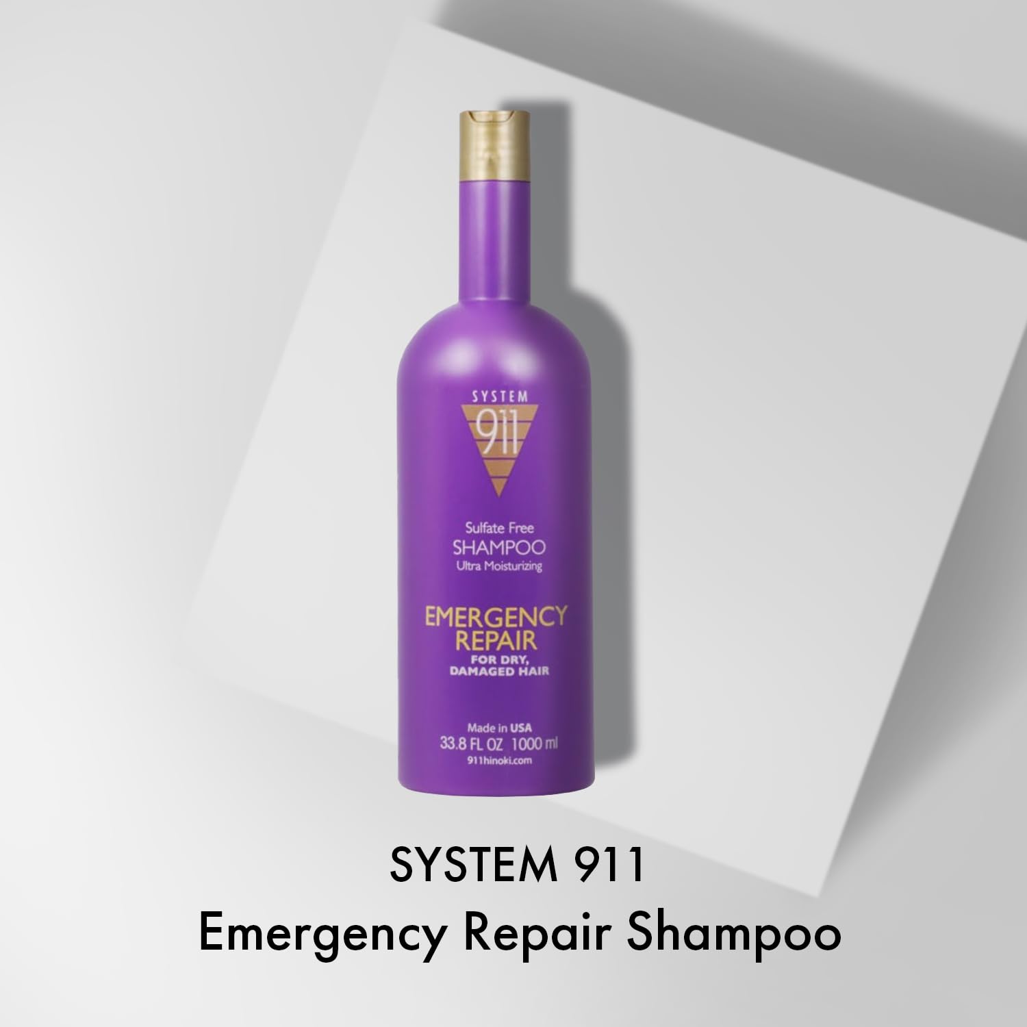 Hayashi System 911 Shampoo closeup shows texture that cleanses without stripping moisture.