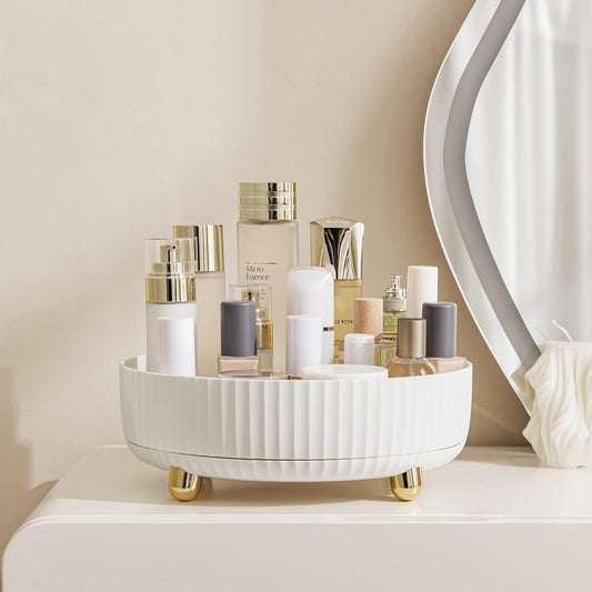 HBlife large-capacity organizer on bathroom counter keeps essentials visible.