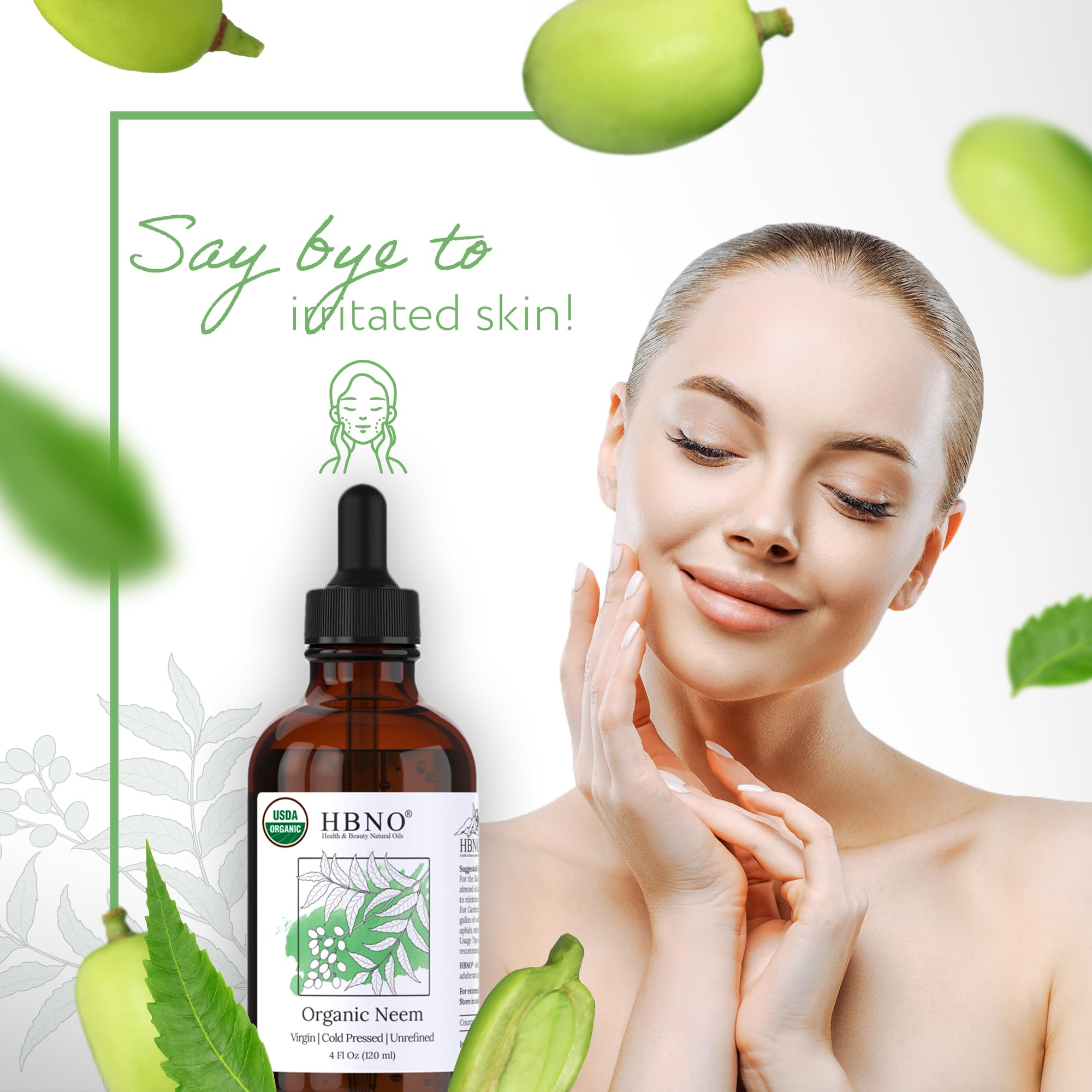 HBNO Neem Oil earthy scent enhances home ambiance naturally.