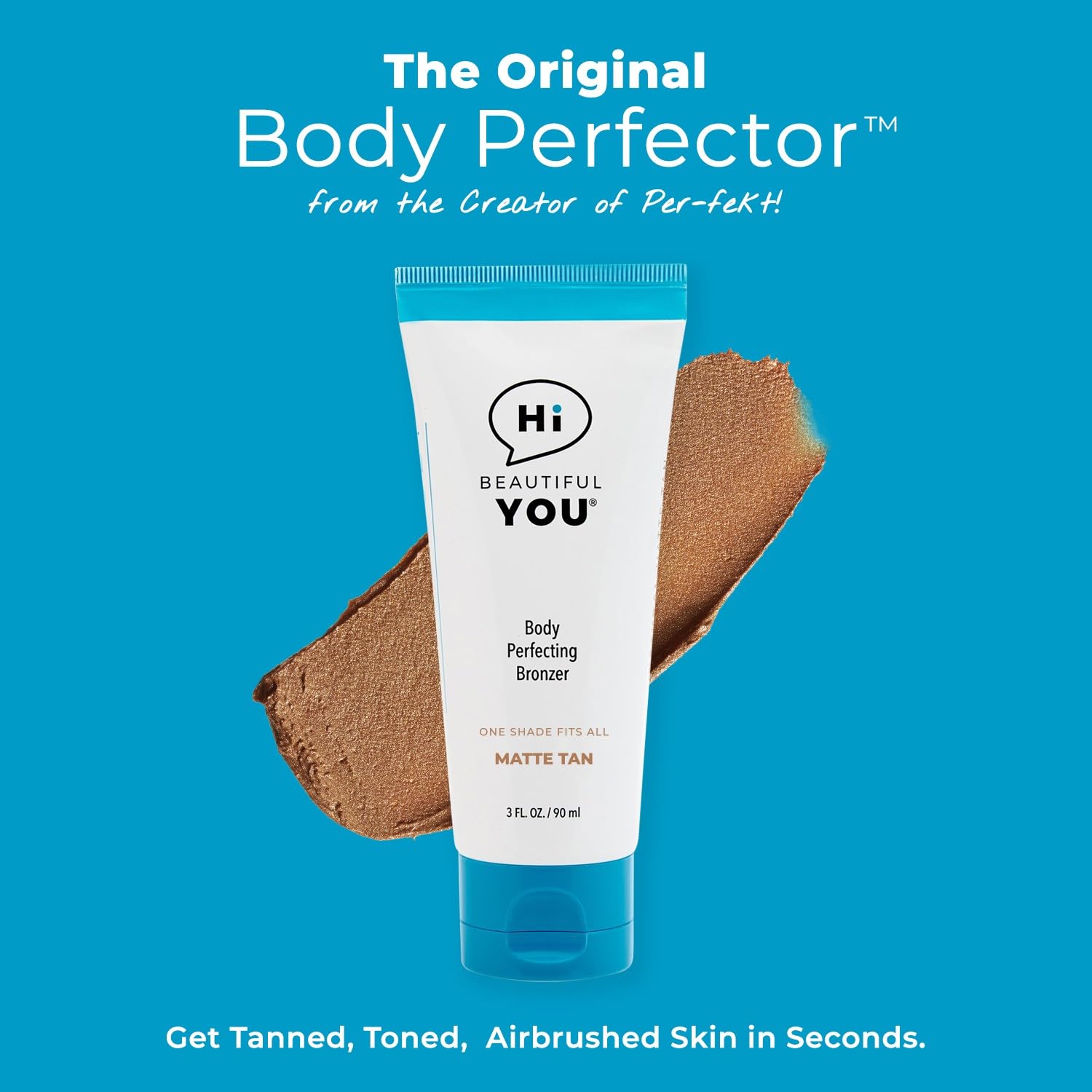 HBY BE YOU BODY golden-hour bronze look on legs for radiant warmth.