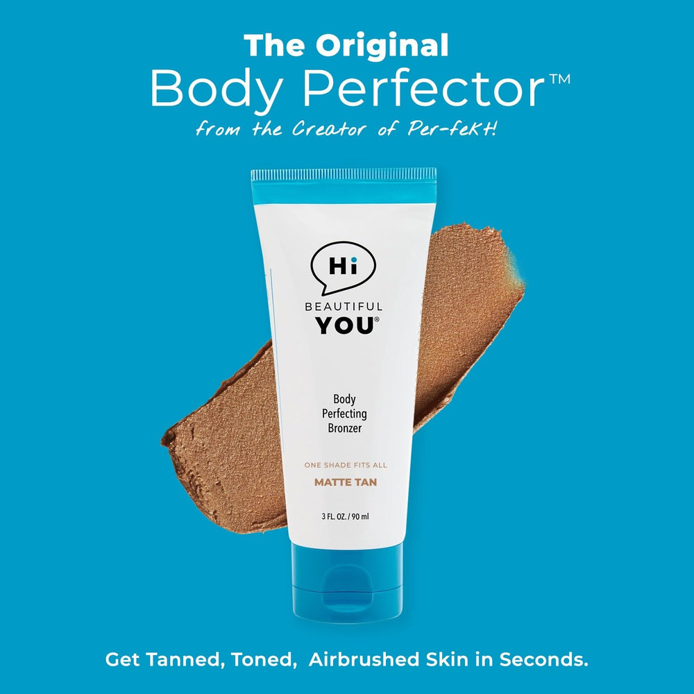 HBY BE YOU BODY golden-hour bronze look on legs for radiant warmth.