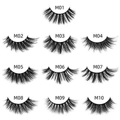 HBZGTLAD 3D faux lashes with mixed lengths for natural, fluffy volume
