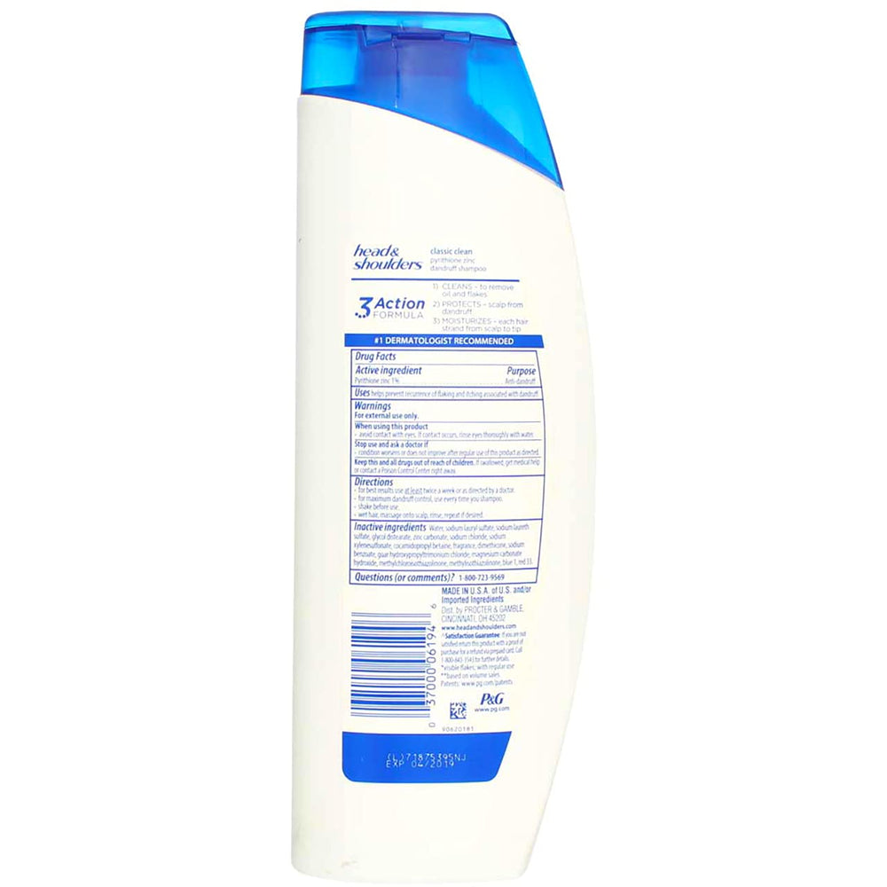 Creamy lather from Head & Shoulders Classic Clean during wash