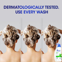 Head & Shoulders Cool Menthol Shampoo leaving hair with fresh scent