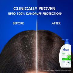 Head & Shoulders Cool Menthol Shampoo on shower shelf