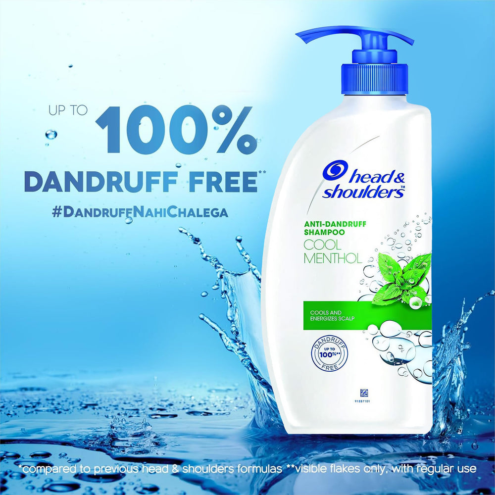 Head & Shoulders Cool Menthol Shampoo twin-pack shows two 22 oz bottles