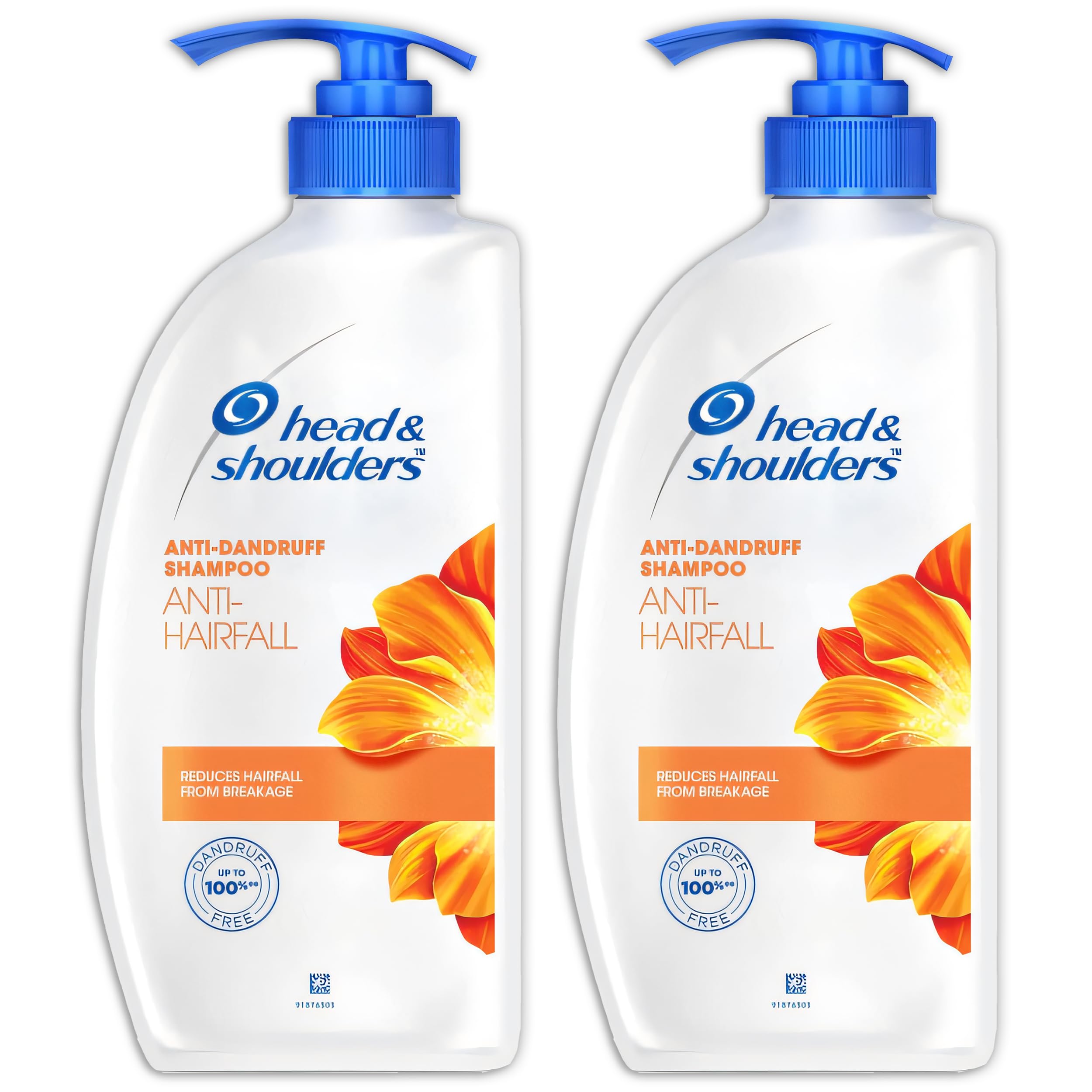Head & Shoulders anti-dandruff shampoo bottle 2-pack for daily use.