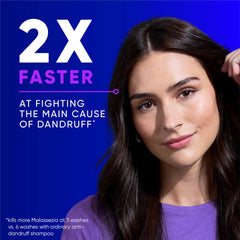 Head & Shoulders Clinical Strength label closeup highlights 1% selenium sulfide formula.