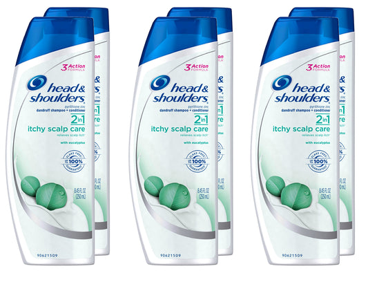 Head & Shoulders itchy scalp care eucalyptus bottle for cooling scalp relief.
