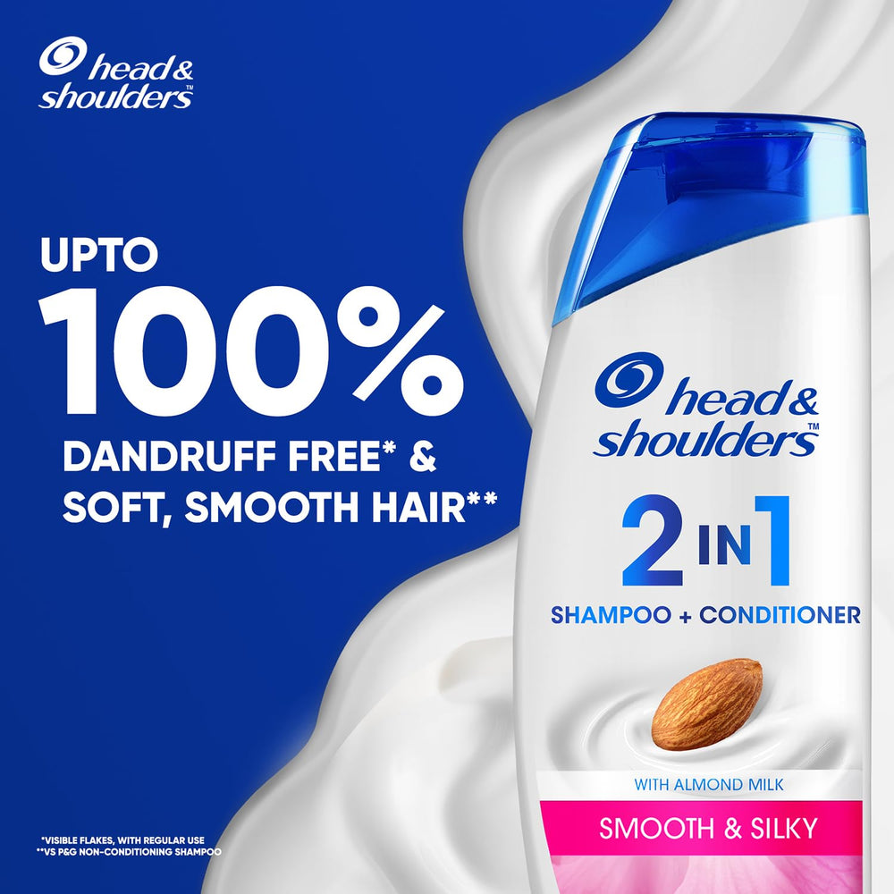 Close-up of 180ml Head & Shoulders bottle for convenient daily use