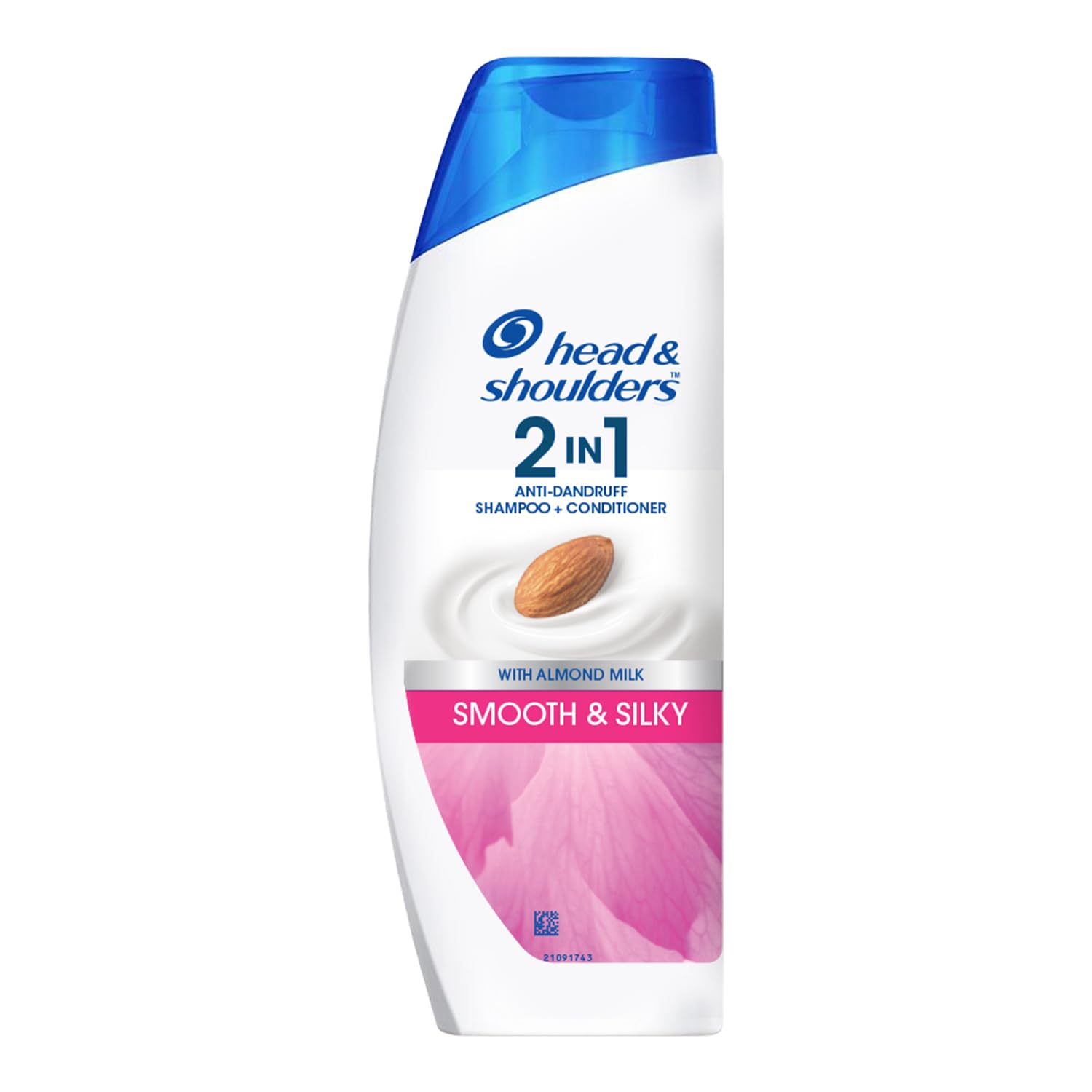 Head & Shoulders Smooth and Silky 2in1 shampoo bottle for daily anti-dandruff care