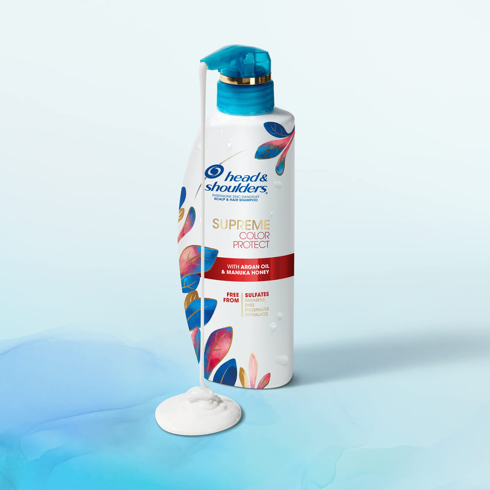 Color-treated hair cared for by Head & Shoulders Supreme Color Protect