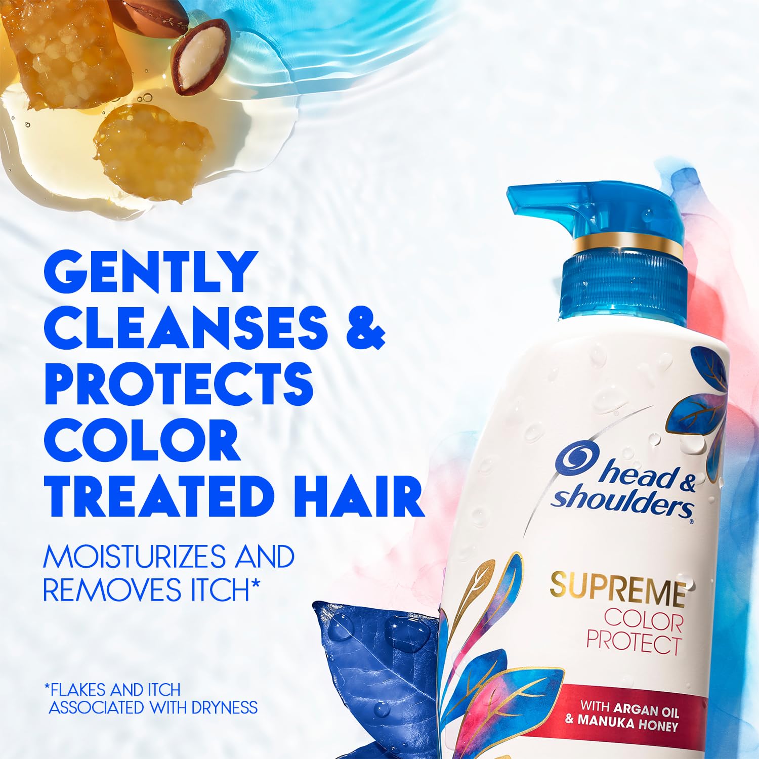Rich foam of Head & Shoulders Supreme Color Protect during washing