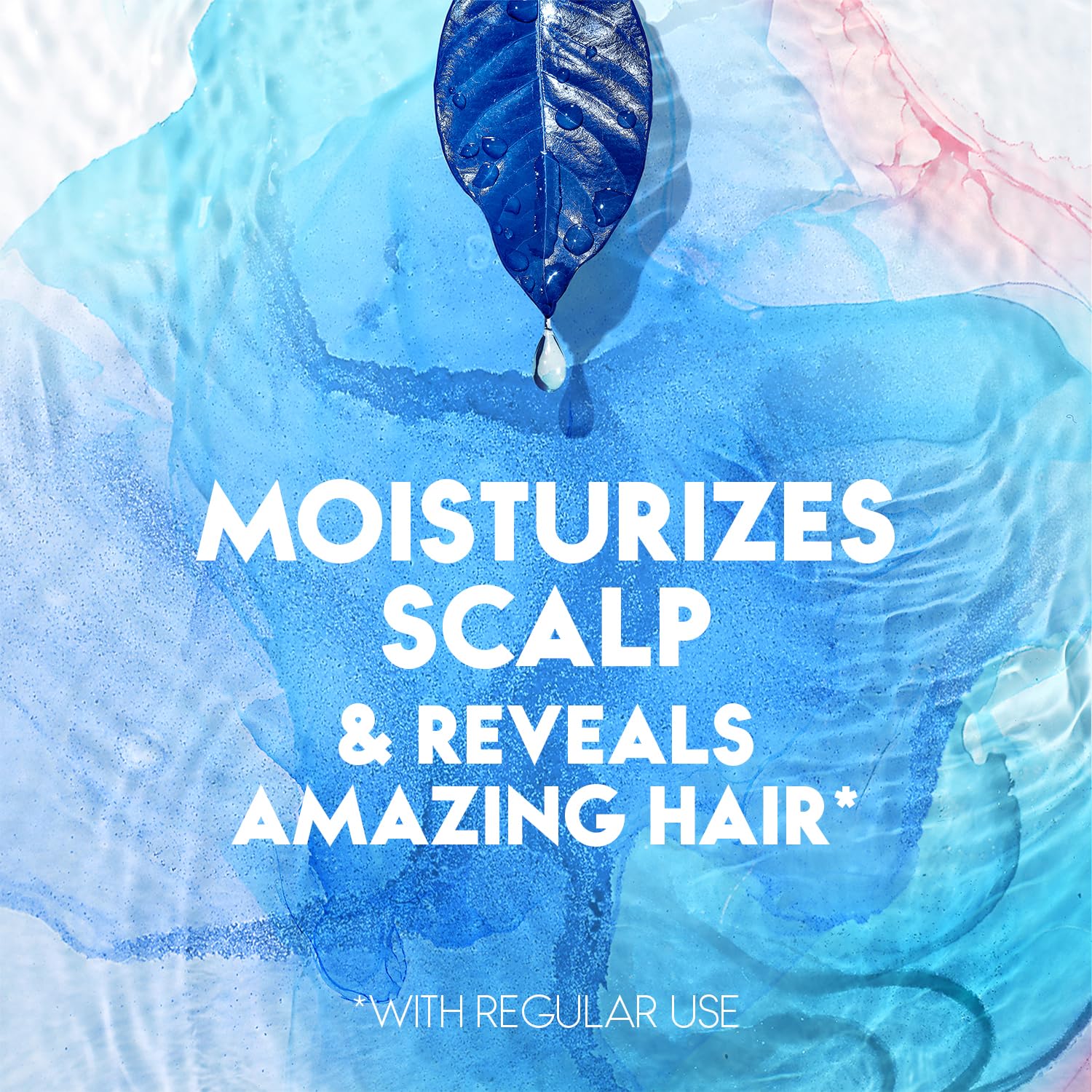 Scalp moisturizing action of Head & Shoulders Supreme Color Protect