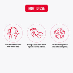 Heal&Rescue nickel-sized gel for instant relief without soaking.