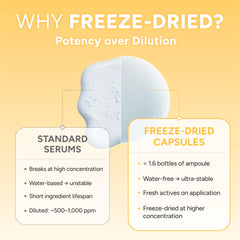 Healmize Vita Melting Snowball Capsule showing collagen and HA hydration.