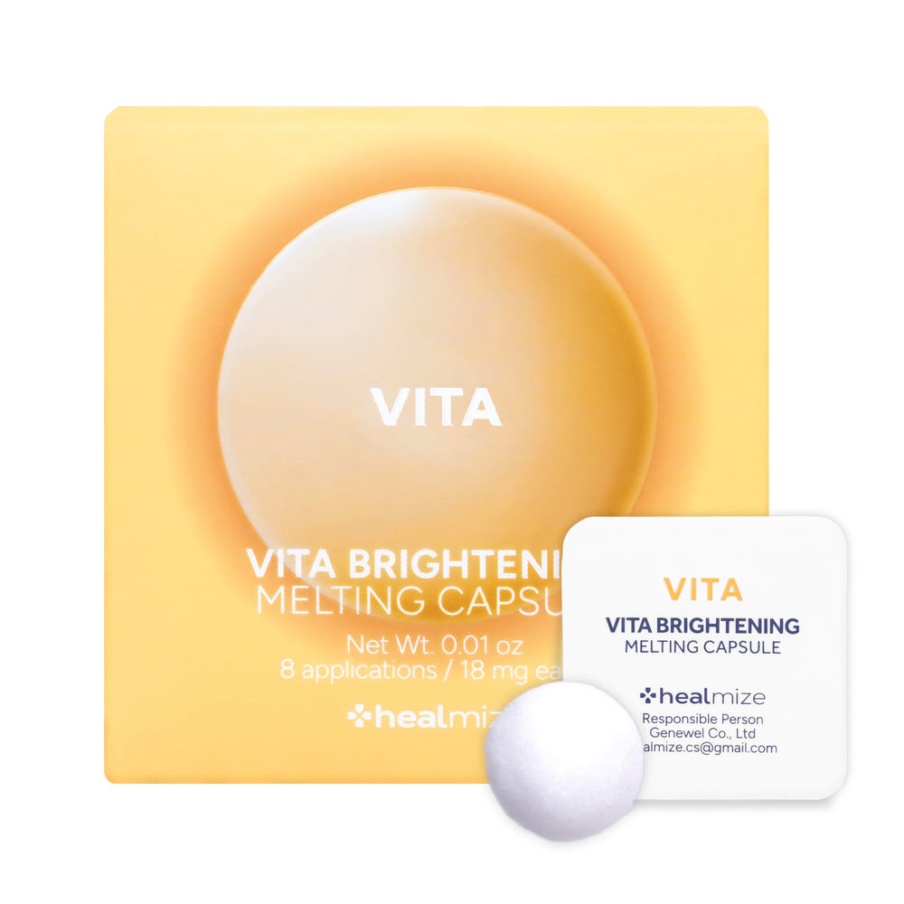 Healmize Vita Melting Snowball Capsule pack close-up for on-the-go vitamin C boost.