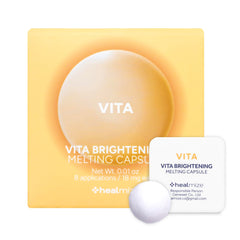 Healmize Vita Melting Snowball Capsule pack close-up for on-the-go vitamin C boost.