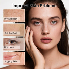 HEALOINE Deep Collagen Mask serum texture highlighted for nightly hydration.