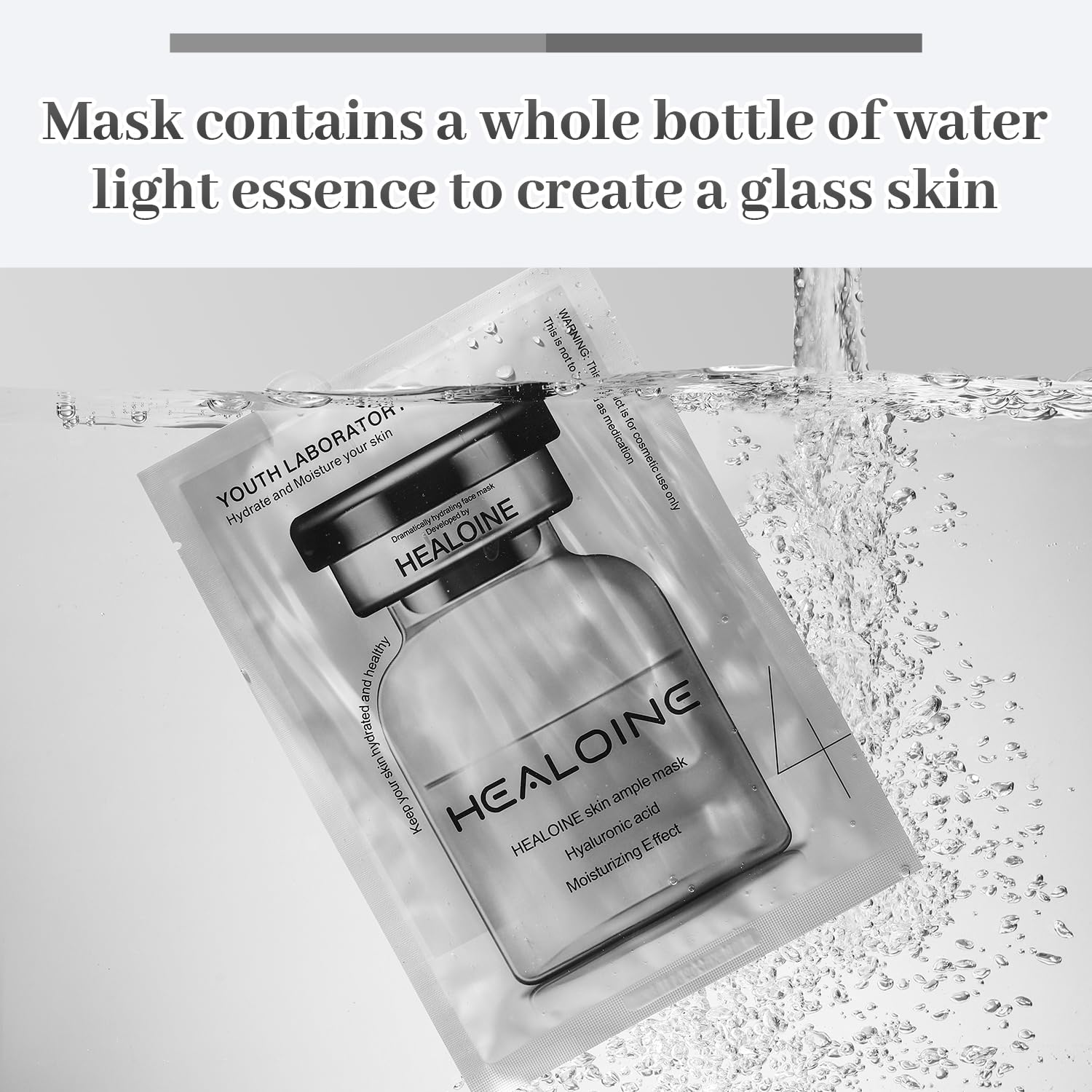 HEALOINE niacinamide and hyaluronic acid ingredients aim to even tone and hydrate