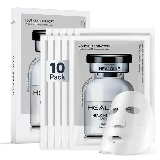 HEALOINE packaging and mask sheets for a premium at-home spa experience