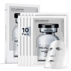 HEALOINE packaging and mask sheets for a premium at-home spa experience
